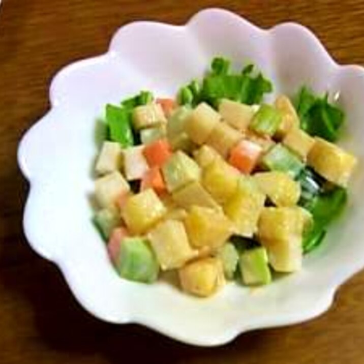 柿と野菜の甘酢漬けサイコロサラダ